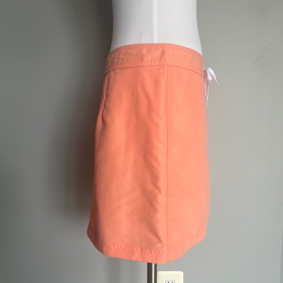 NWT Vineyard Vines Cargo Pocket Drawstring Boat Bright Orange Logo Casual Skirt - Picture 7 of 14